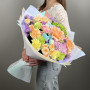 Большой букет в дофаминовом стиле — вид 3