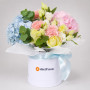 Композиция из гортензии в коробке «Пастель» — вид 2
